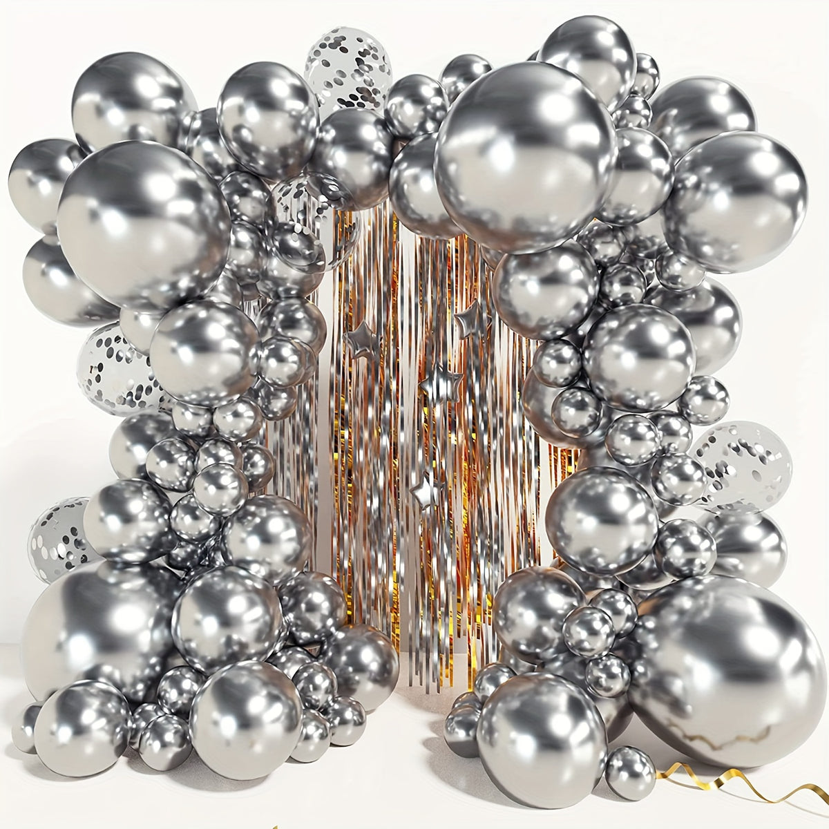 105pcs Halloween Lights Metallic Latex Balloons Set