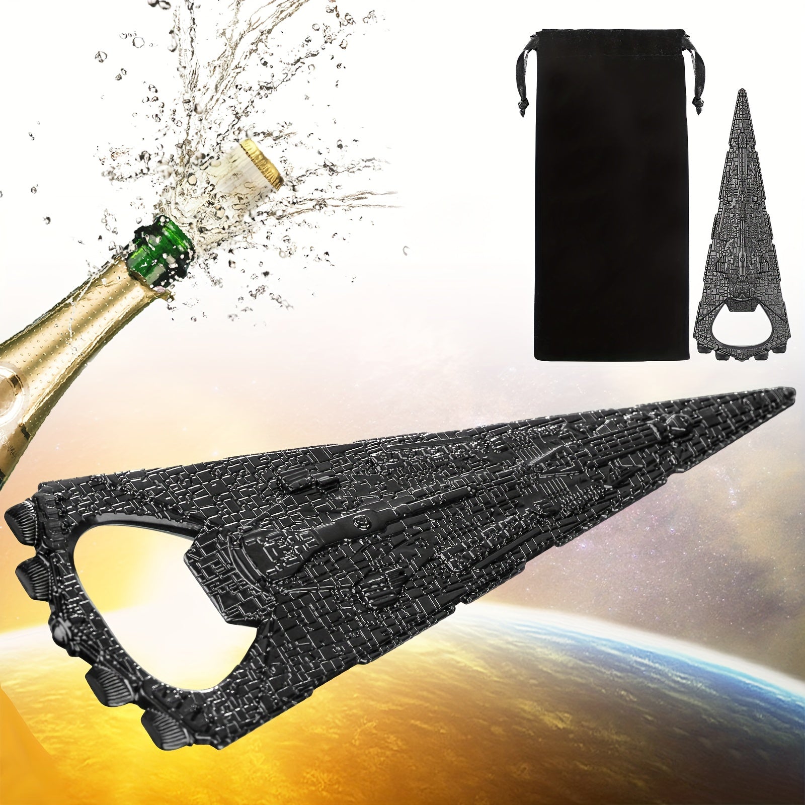 Spaceship Warship Beer Bottle Opener for Space Fans