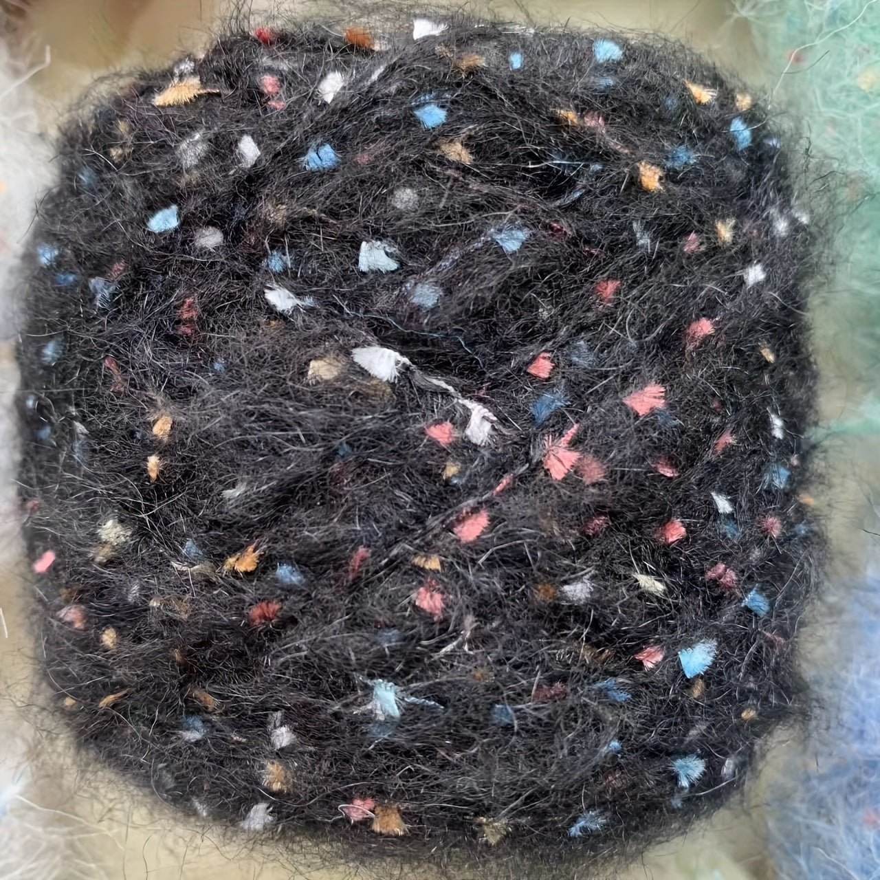 Mohair Sequins Yarn for Knitting Crocheting DIY