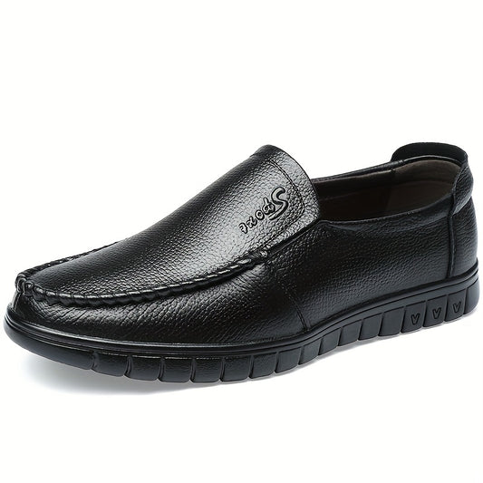 Men's Comfy Moc Toe Loafer Shoes Slip On Non-slip Shoes