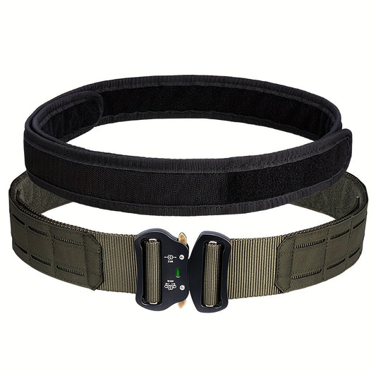 Adjustable MOLLE Belt with Metal Buckle