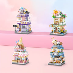 Building Blocks Ice Cream Shop Toy Set