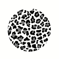 2pcs Rubber Coaster Car Coasters Leopard Print Absorbent Drink Cup Holder
