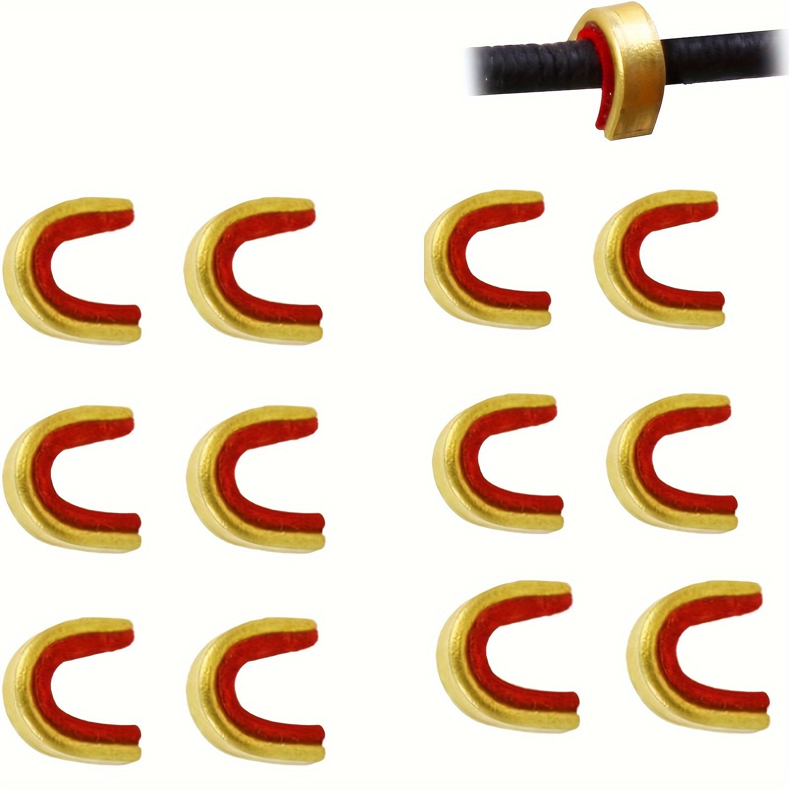 12pcs Bow String Nocking Points for Compound and Recurve Bow