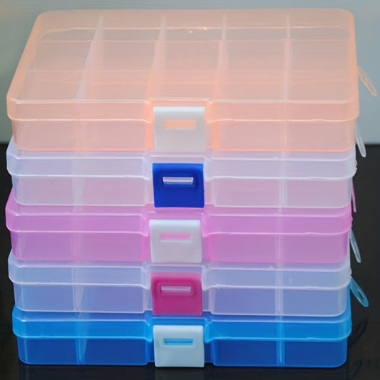 15 Grids Transparent Jewelry Box Organizer Clear Storage Case