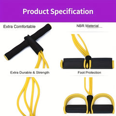 METABEST Pedal Puller Yoga Fitness Resistance Rope