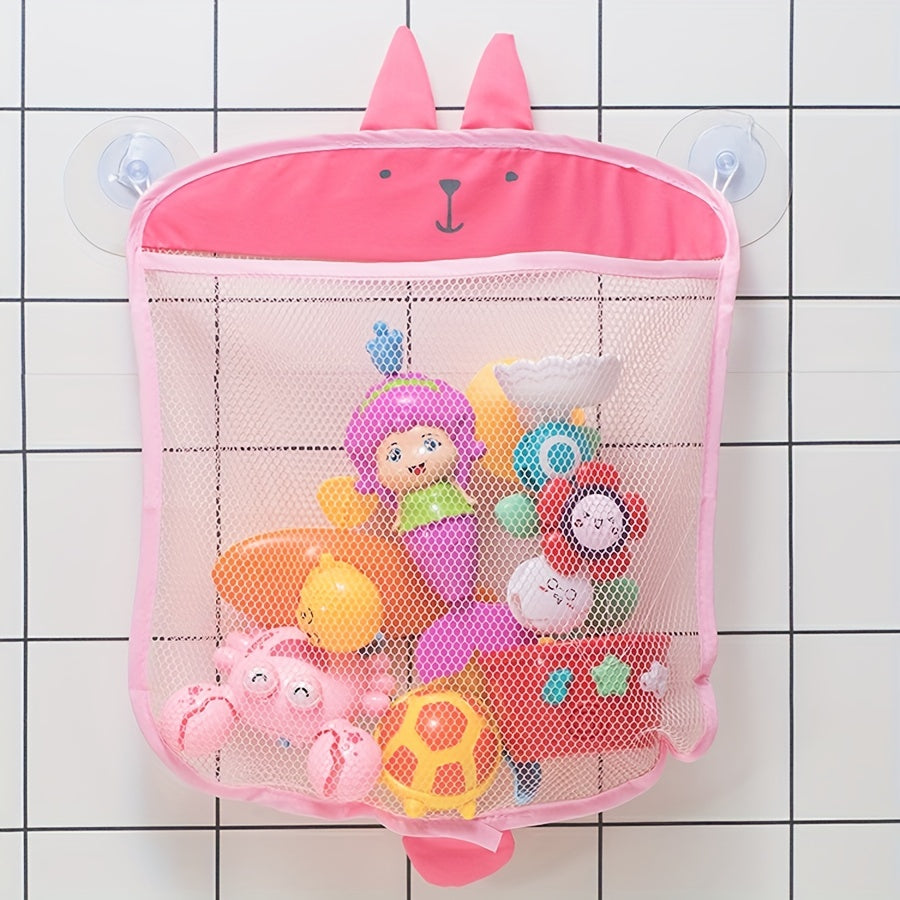 Baby Bath Storage Basket with Suction Cups - Organize Toys & Items