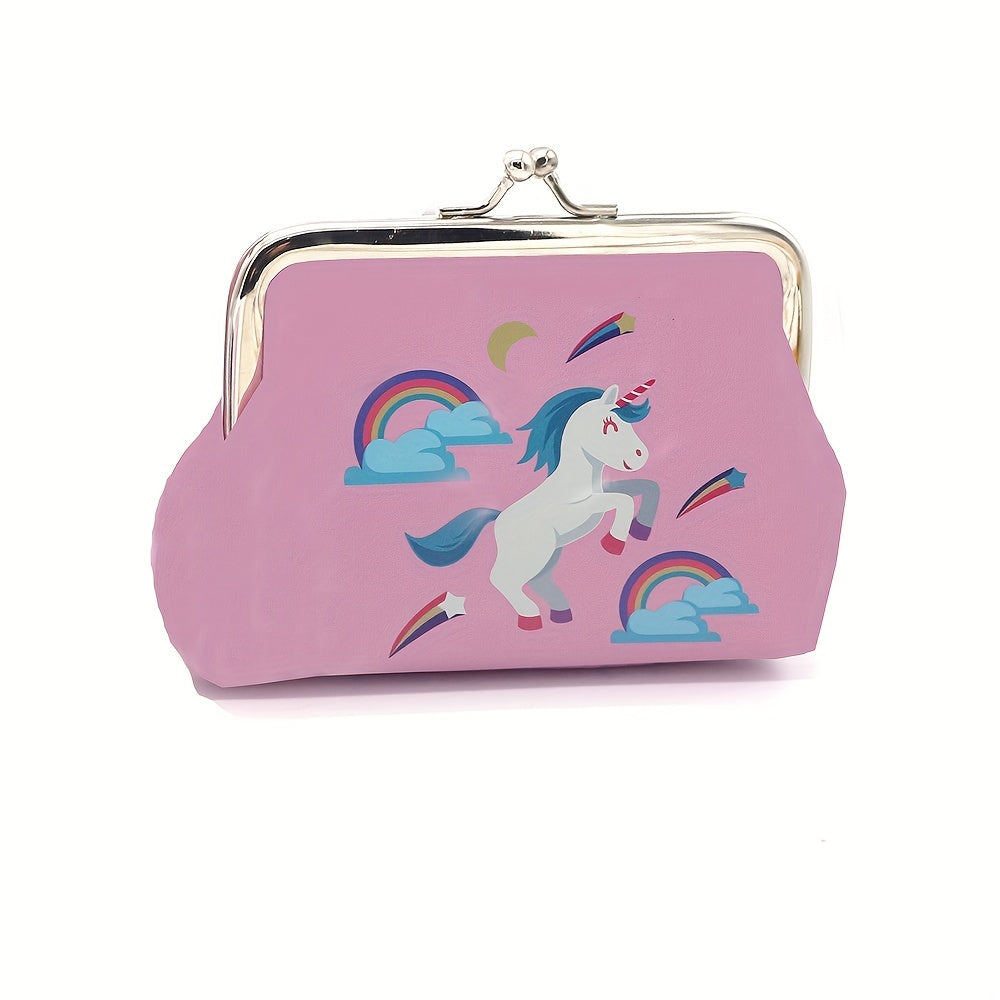 Cartoon Unicorn Coin Purse Bag Animal Pouch Key Bag Birthday Gift