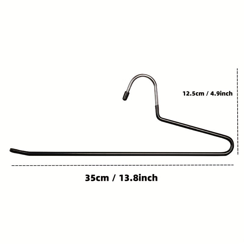 Non-Slip Pants Hanger with Non-Marking Clips for Home Organization