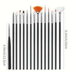 15 Pcs Nail Pens Paint Pen Set Nail Art Tools