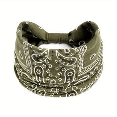 Boho Style Vintage Headband Paisley Stretchy Turban Knotted Headband