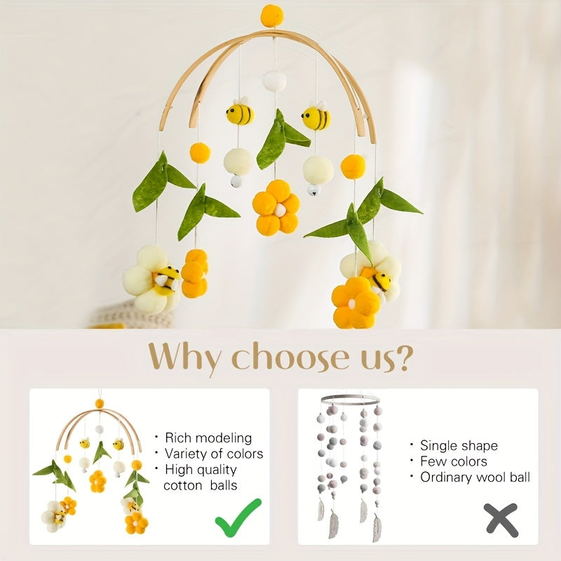 Bee Bell Crib Wind Chime - Bedroom Ceiling Decoration