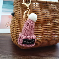 Woolen Hat Key Chain Pendant Women's Bag Jewelry Charm