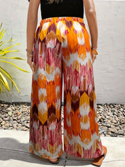  Boho Tie Dye Wide Leg Pants