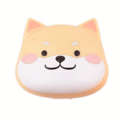 Shiba Inu Puppy Lens Case Cartoon Travel Lens Box With Mirror Tweezers