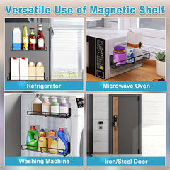 Magnetic Spice Rack Organizer for Fridge and Microwave