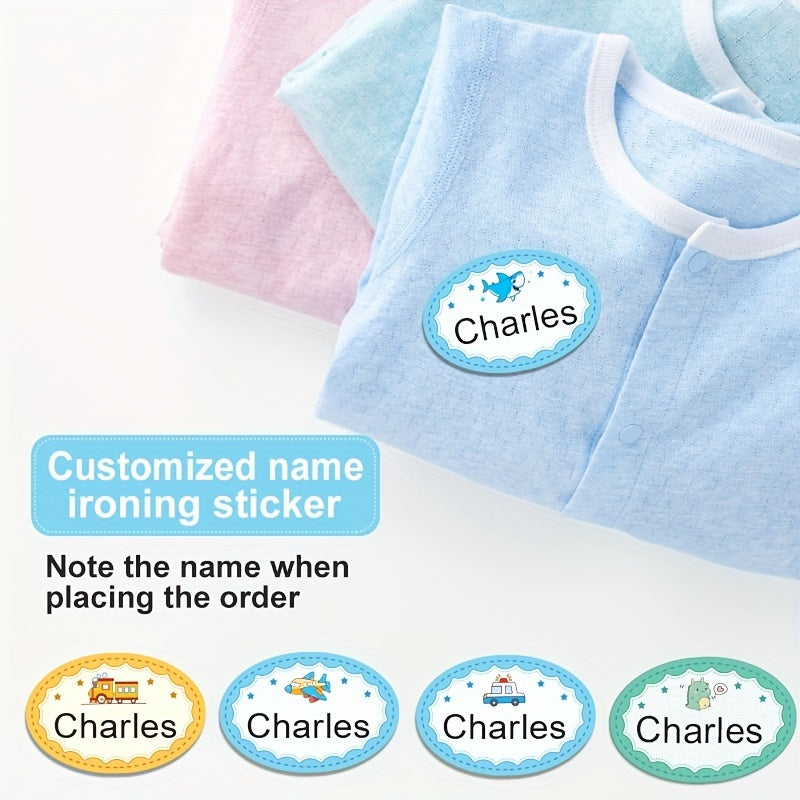 Iron on Name Labels for Clothes Personalized Marking Blankets Backpacks