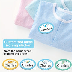 Iron on Name Labels for Clothes Personalized Marking Blankets Backpacks