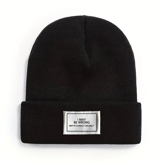 Winter Warm Knitted Hat Outdoor Beanie Soft Comfortable Hat