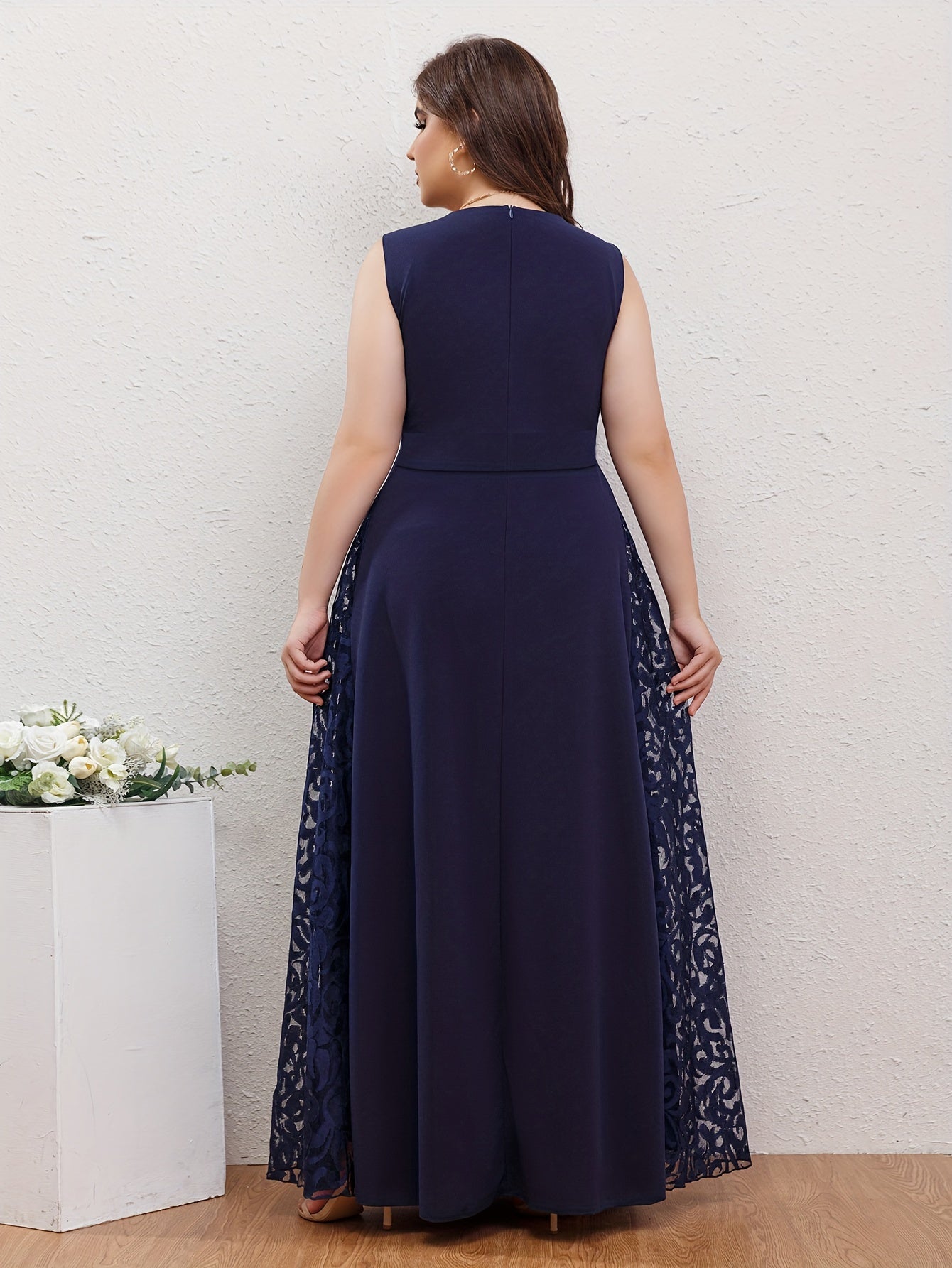 Maxi Formal Party Dress With Belt