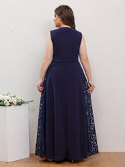 Maxi Formal Party Dress With Belt