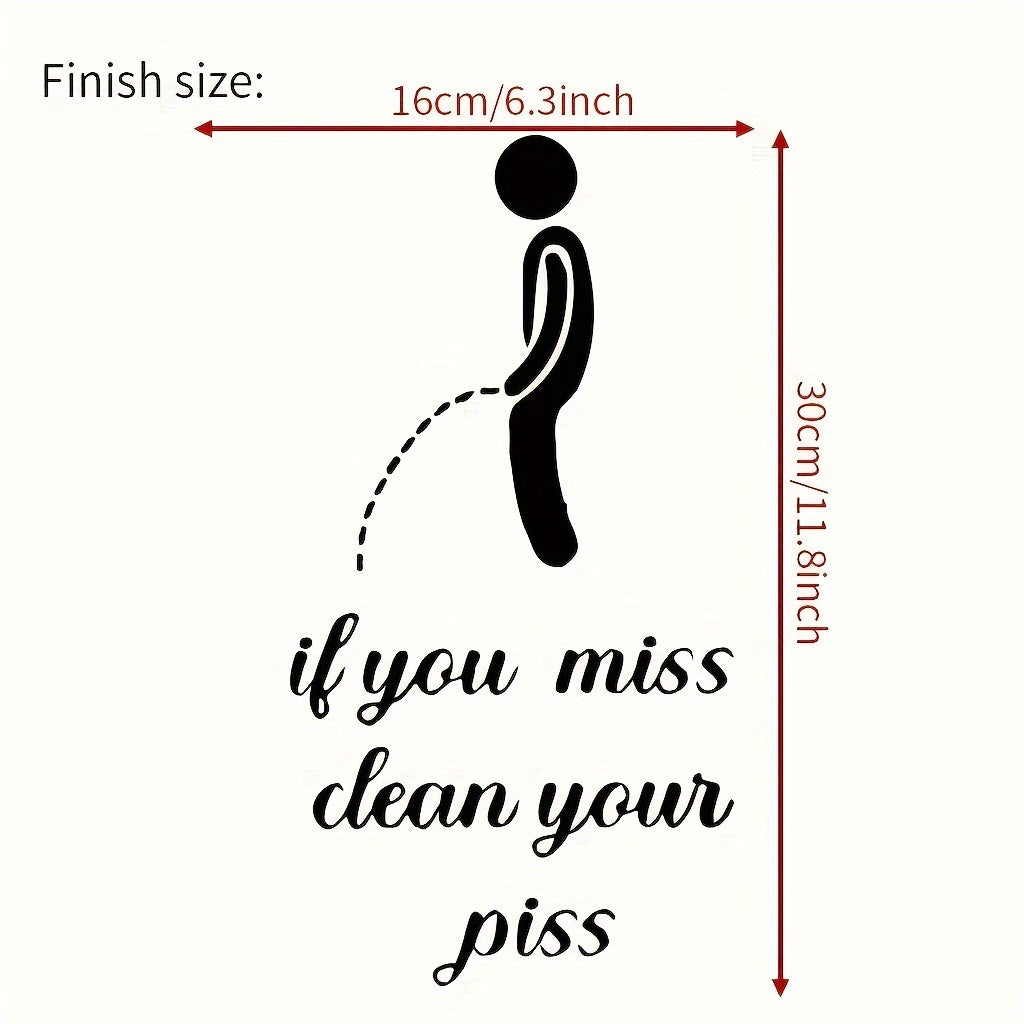 Creative Toilet Sticker Decorative Removable Wall Sticker