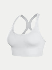 Criss Cross Back Sports Bra Push Up Shockproof Bra