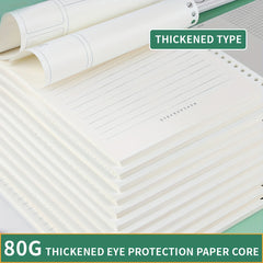 A4 A5 26 Hole Loose Leaf Book Shell for Student Notebooks with Exams Clip