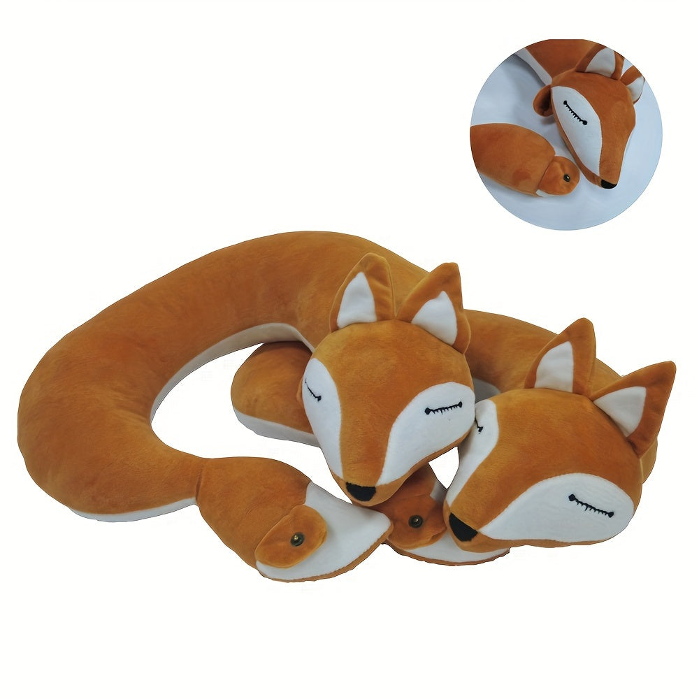 Cartoon Fox Neck Pillow for Travel