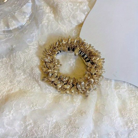 Vintage Ponytail Leather Hair Tie Bun Hair Accessories