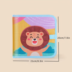 Reusable Lion Chalkboard Drawing Book for Kids Double Sided Doodle & Erasable Fu