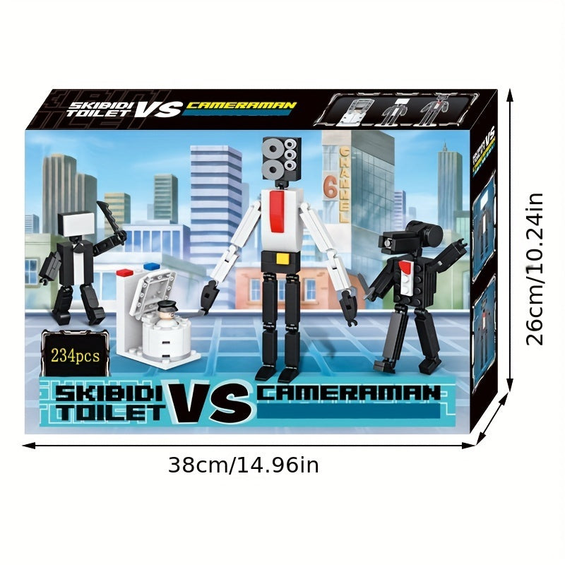 Toilet Man Puzzle Toy Gift for Christmas