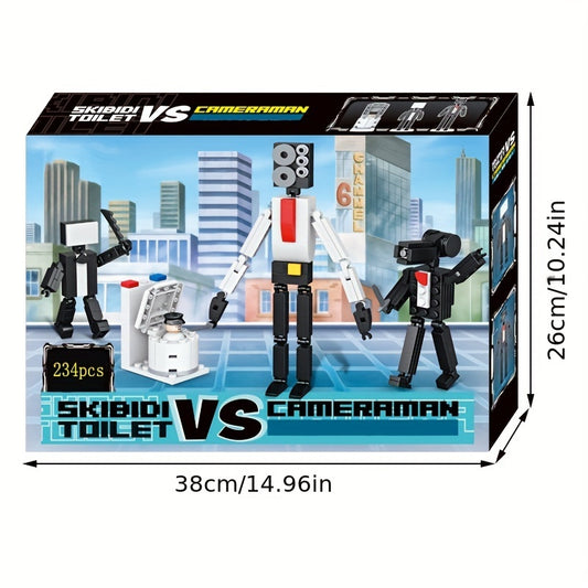 Toilet Man Puzzle Toy Gift for Christmas