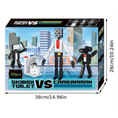 Toilet Man Puzzle Toy Gift for Christmas