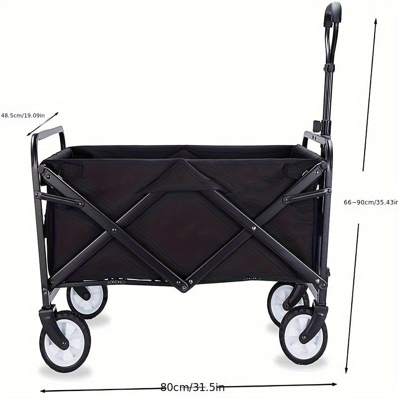 Outdoor Camping Barbecue Trolley Large Capacity Lightweight Wagon Cart