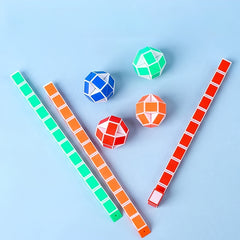 Colorful Magic Snake Puzzle Toy - Educational Gift for Kids