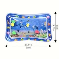 Kids Inflatable Water Mat with Music Tumbling Pad Toys