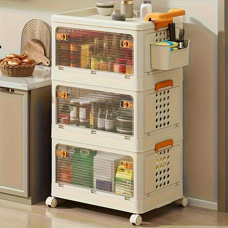 Small Storage Trolley Rack Kitchen Bathroom Mobile Storage Bedroom Bedside