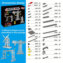 DIY Tower Crane & Windmill Building Kit Alloy Blocks Boys 8 Gift