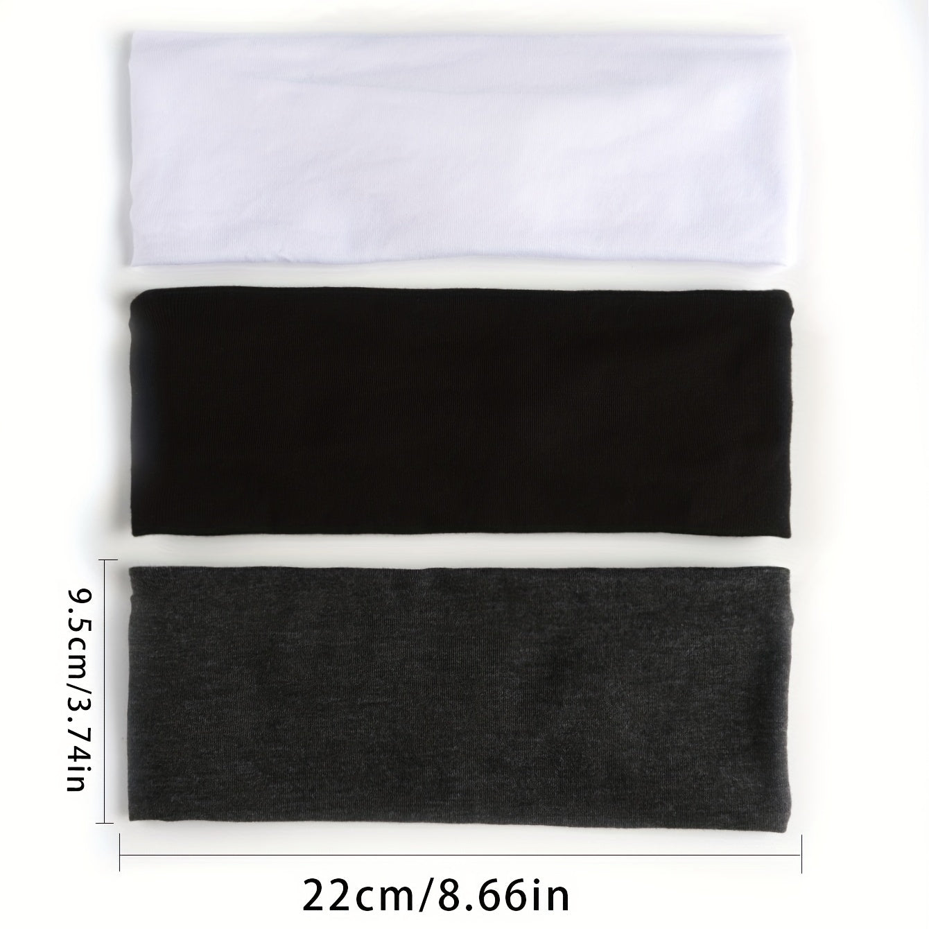 6pcs Solid Headband Criss Cross Head Hoop Stretchy Sports Sweatband