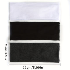 6pcs Solid Headband Criss Cross Head Hoop Stretchy Sports Sweatband