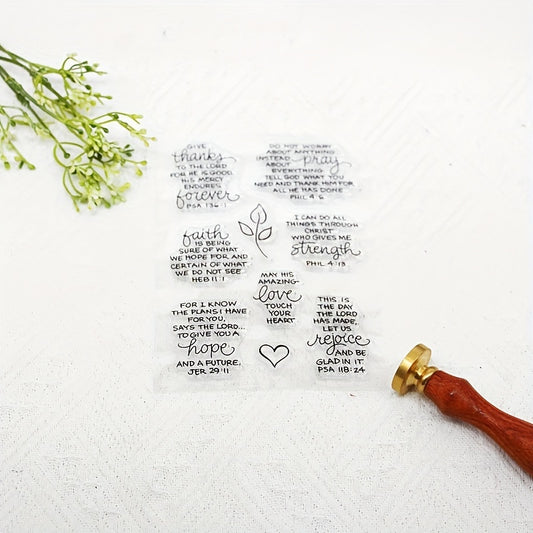 English Grass DIY Silicone Transparent Stamp