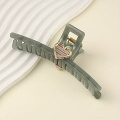 Acrylic Heart Hair Claw Decoration Shark Claw Hair Accessory