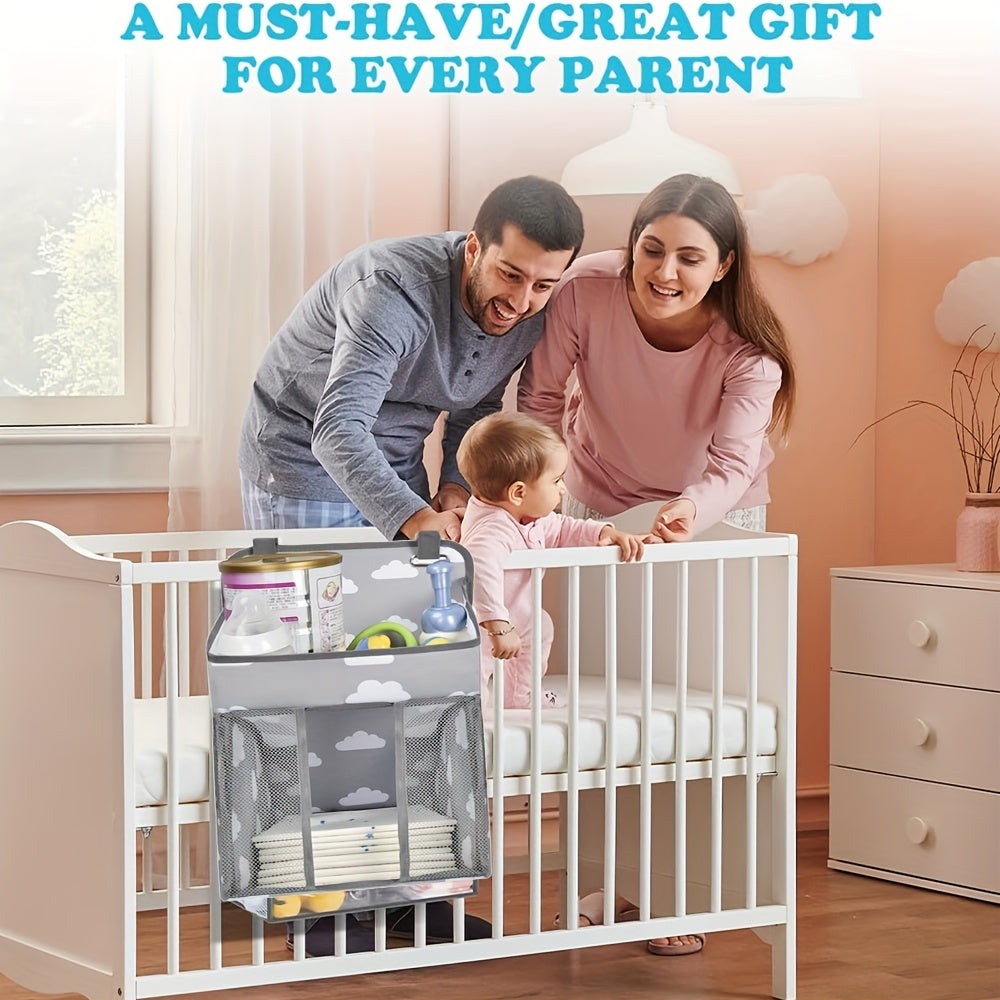 Hanging Diaper Caddy Organizer for Crib & Strollers