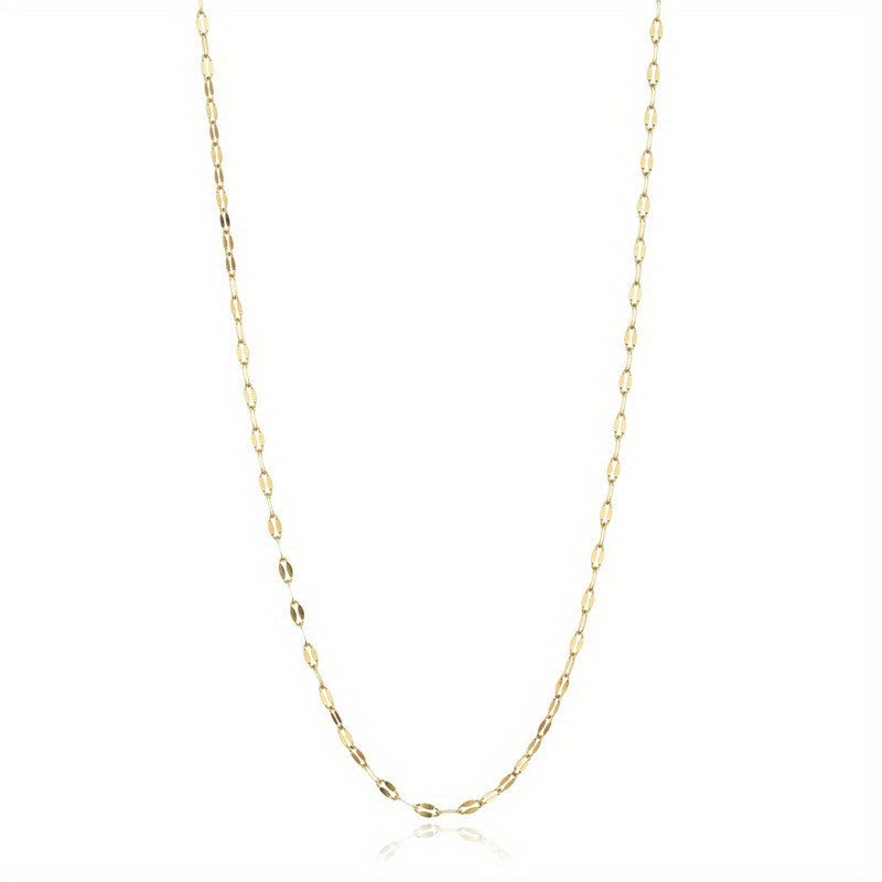 Stainless Steel 18K Plated Chain Necklace For Women Jewelry