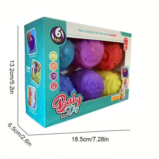 Multicolored Sensory Balls for Infants, Soft Massage Balls 0-3 Years
