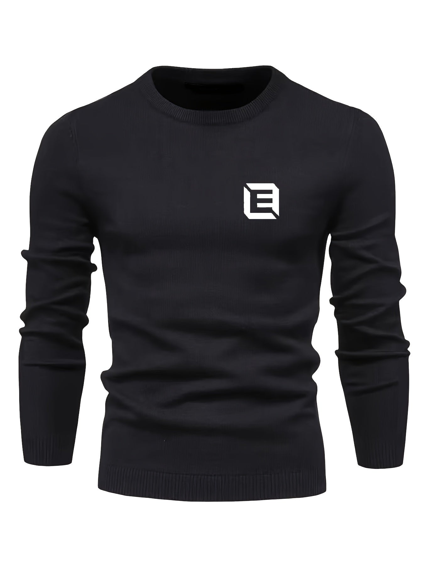 Men's Knitted Sweater Active Mid Stretch Slim Fit Warm Pullover