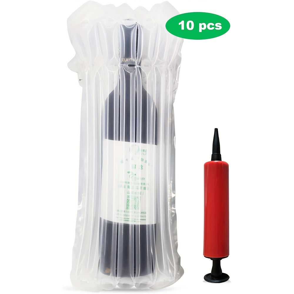 Wine Bottle Travel Protector Bags Inflatable Bubble Wrap Safety Choice