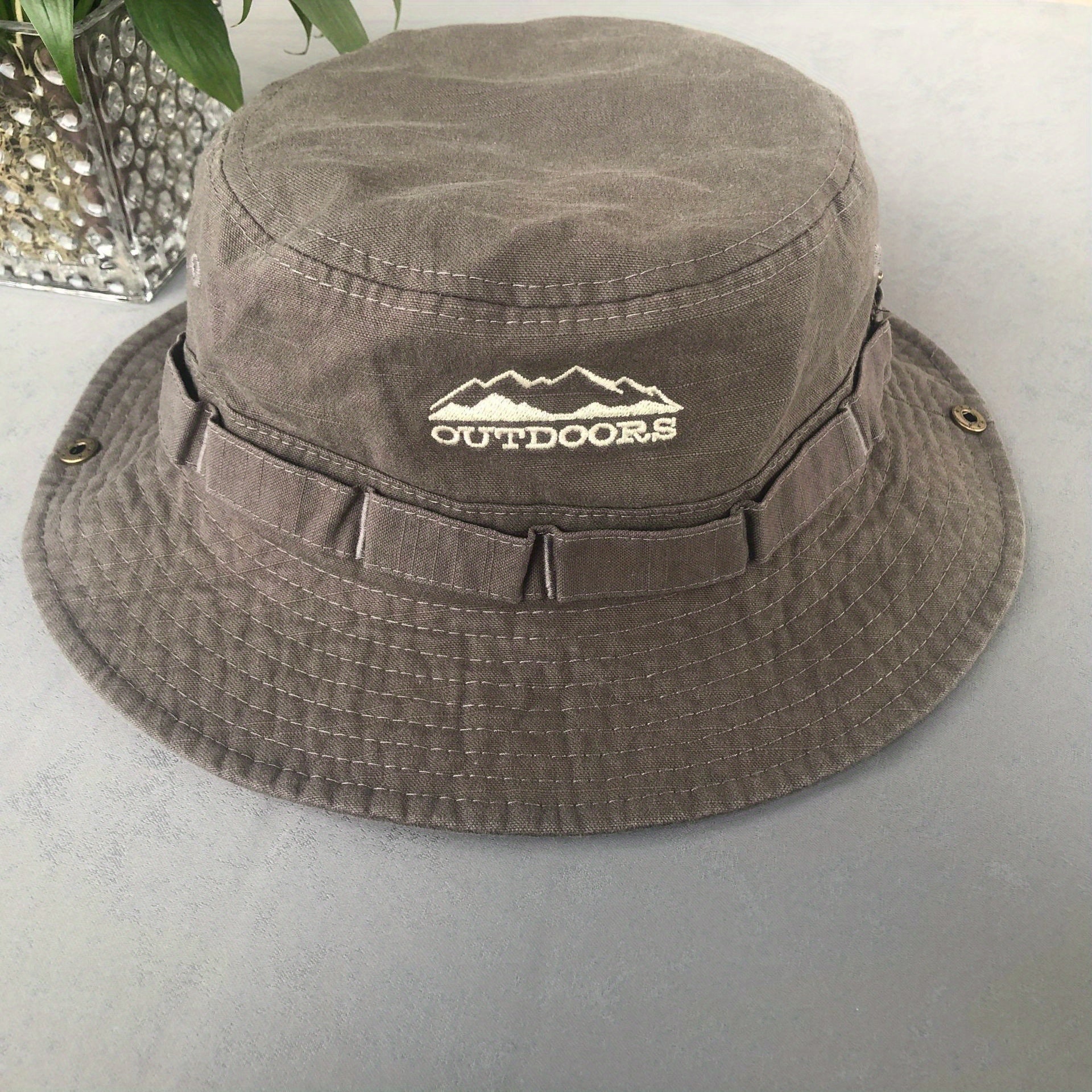 Foldable Outdoor Sunshade Boonie Hat Breathable Cotton Cowboy Hat