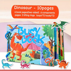 Kids' Quiet Busy Bus Sticker Puzzle Toy Book